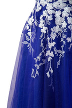 Aline Short Glitter Tulle Wedding Guest Dress with Appliques - Curvevia