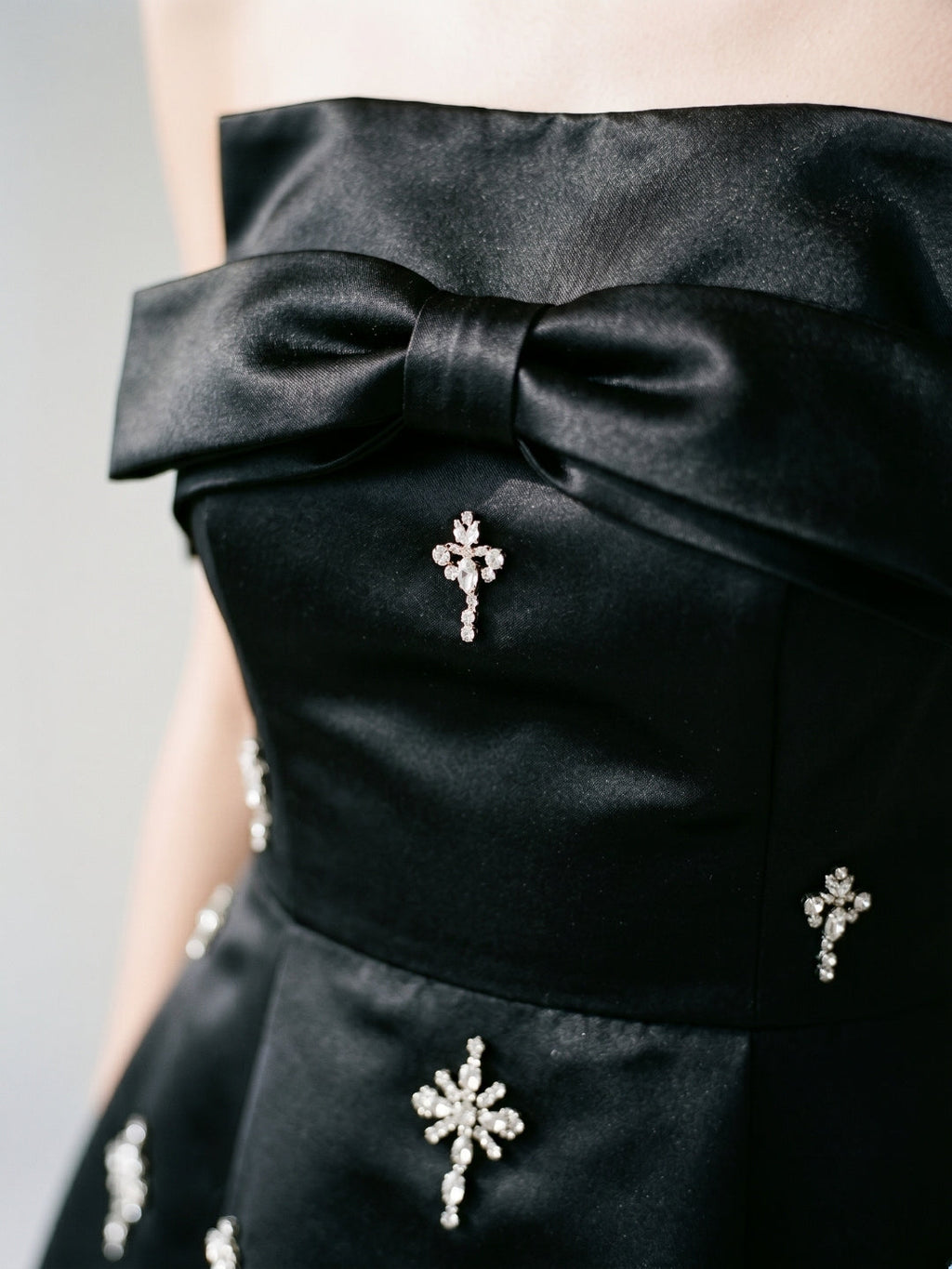 Black Matte Satin A-Line Straight Neck Backless Short Homecoming Dress with Beading - Curvevia