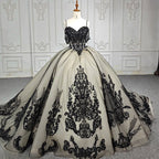 Soraya |  Spaghetti Straps Embroidery Lace Quinceanera Dresses - Curvevia