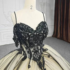 Soraya |  Spaghetti Straps Embroidery Lace Quinceanera Dresses - Curvevia