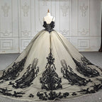 Soraya |  Spaghetti Straps Embroidery Lace Quinceanera Dresses - Curvevia