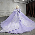 Spaghetti Straps Quinceanera Dresses Ball Gown with Butterfly Appliques and Bowknot - Curvevia