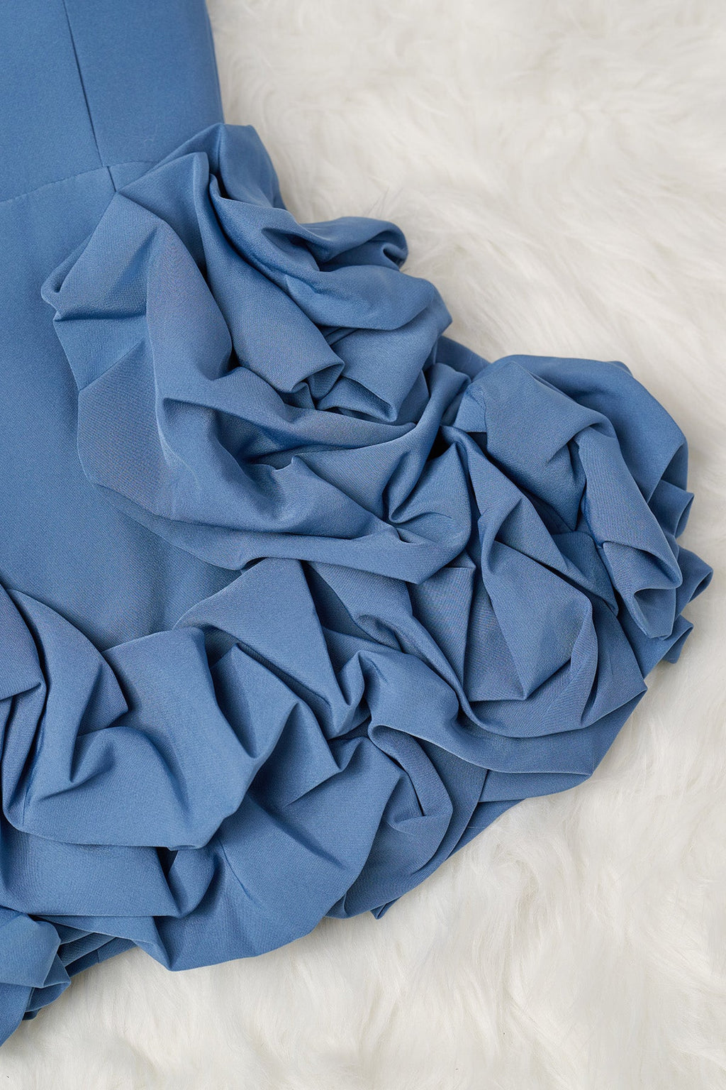 One Shoulder Bodycon Homecoming Dress With Ruffles - Curvevia