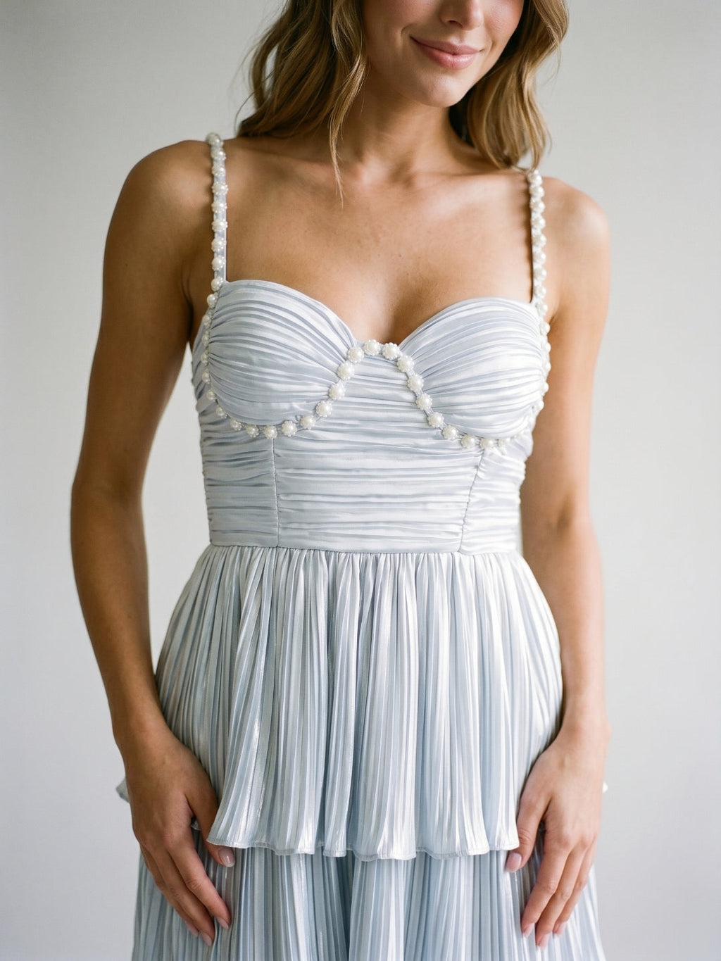 Mist Satin A-Line Sweetheart Backless Mini Homecoming Dress with Beading - Curvevia
