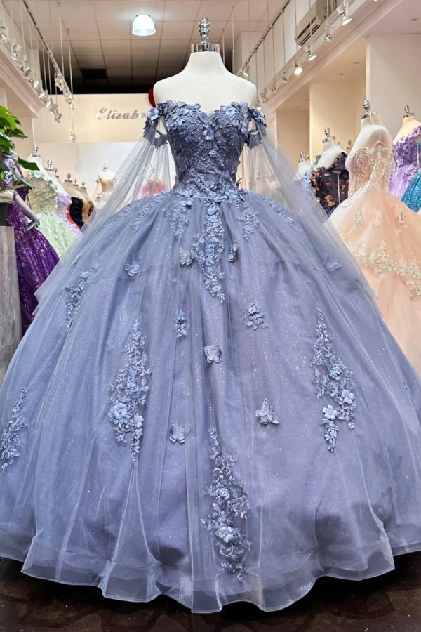 Red Long Sleeves 3D Flowers Quinceanera Dresses Appliqued - Curvevia