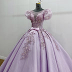 Romantic Quinceanera Organza Dress Ball Gown - Curvevia