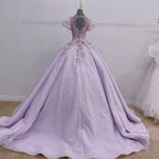 Romantic Quinceanera Organza Dress Ball Gown - Curvevia