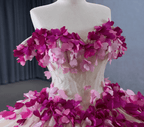 Romantic Heart  Off-the-Shoulder Tulle Quinceañera Dress - Curvevia