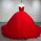 Quinceanera Dress Red Sweetheart Ruched  Prom Dresses Ball Gown - Curvevia