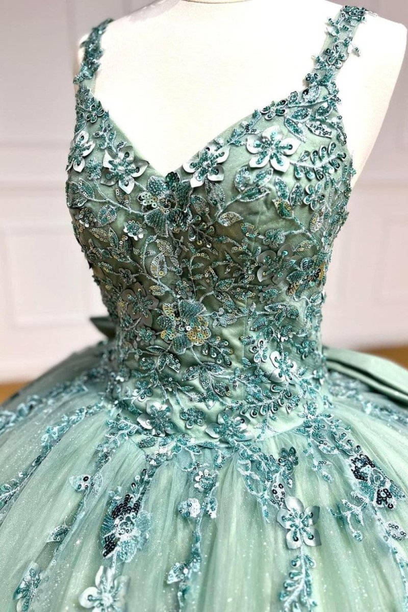 Quinceanera Ball Gown Sweetheart Quinceanera Dresses With Appliques - Curvevia