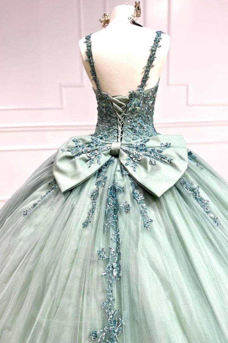 Quinceanera Ball Gown Sweetheart Quinceanera Dresses With Appliques - Curvevia