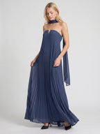 Stormy Chiffon Sheath Straight Neck Back Zip Floor-Length Bridesmaid Dress - Curvevia