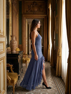 Stormy Stretch Knit Mermaid Sweetheart Backless Floor-Length Bridesmaid Dress - Curvevia