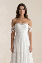 Bohemia Star tassel Chic Lace Wedding Dress - Curvevia