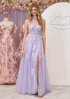 A Line One Shoulder Black Long Prom Dress with Appliques - Curvevia