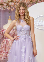 A Line One Shoulder Black Long Prom Dress with Appliques - Curvevia