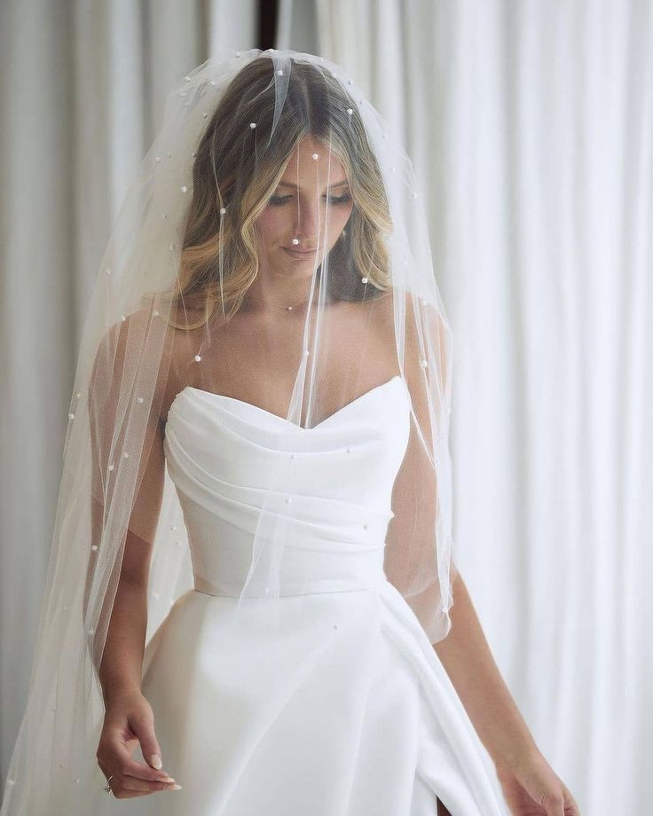 A-Line White Sleeveless Satin Wedding Dress With Side Slit - Curvevia