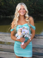 Pink Off The Shoulder Tulle Short Homecoming Dresses - Curvevia