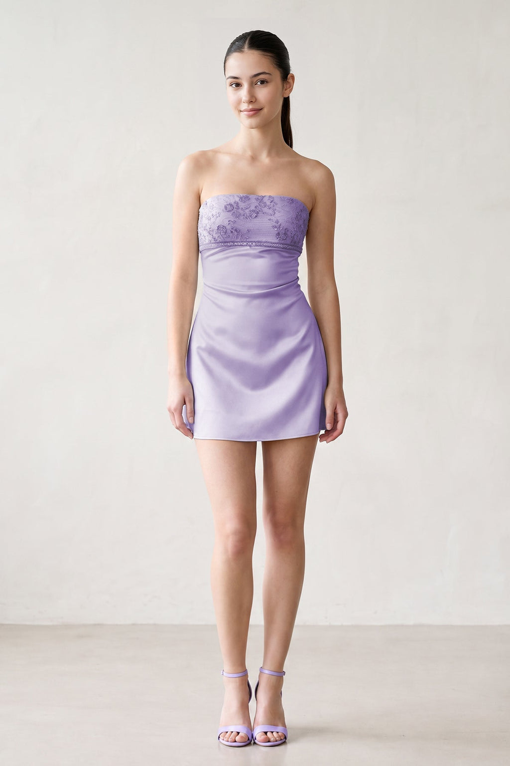 Aqua Strapless Appliqued Satin Sheath Homecoming Dress - Curvevia