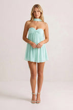 Sweetheart Ruched A-Line Chiffon Homecoming Dress - Curvevia