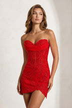 Aqua Sweetheart Sheath Embroidered Appliqued Corset Homecoming Dress - Curvevia