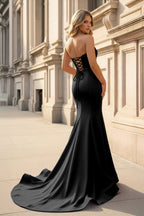 Sweetheart Mermaid Long Evening Dress with Slit - Curvevia