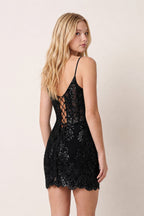Dark Green Bodycon Sweetheart Sequined Corset Mini Homecoming Dresses - Curvevia
