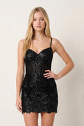 Dark Green Bodycon Sweetheart Sequined Corset Mini Homecoming Dresses - Curvevia