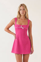 Black Square Neck A-Line Satin Homecoming Dress With Lace-Up Back - Curvevia