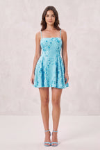 Pink Spaghetti Straps A-Line Sequined Chiffon Homecoming Dress - Curvevia