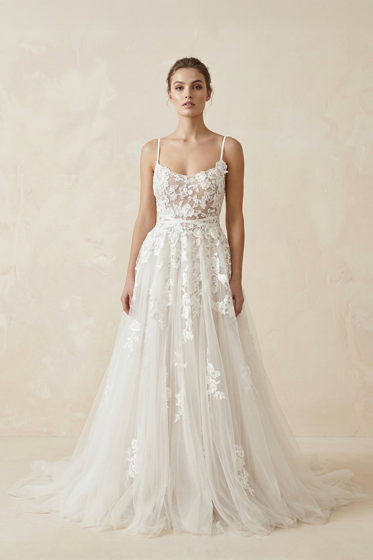 Boho Lace Wedding Dresses A Line Princess - Curvevia