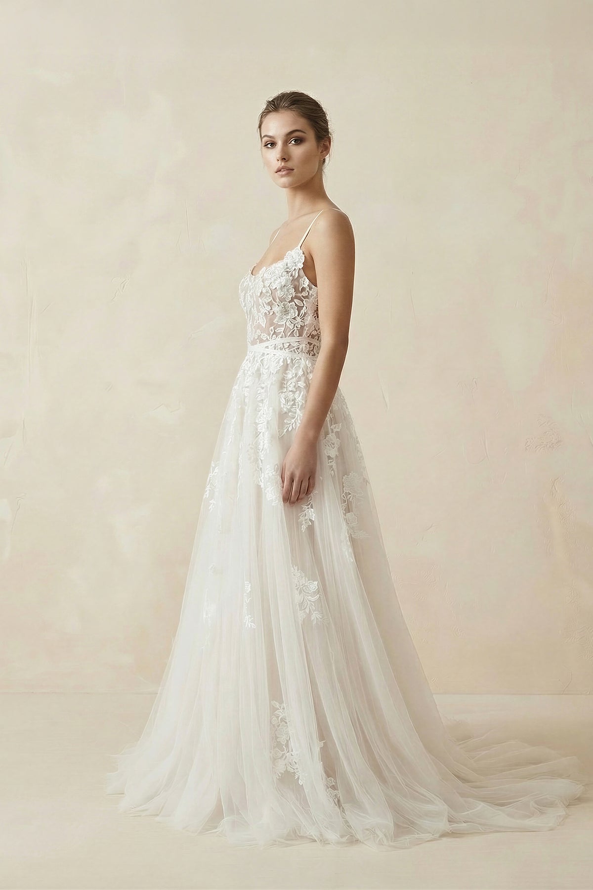 Boho Lace Wedding Dresses A Line Princess - Curvevia