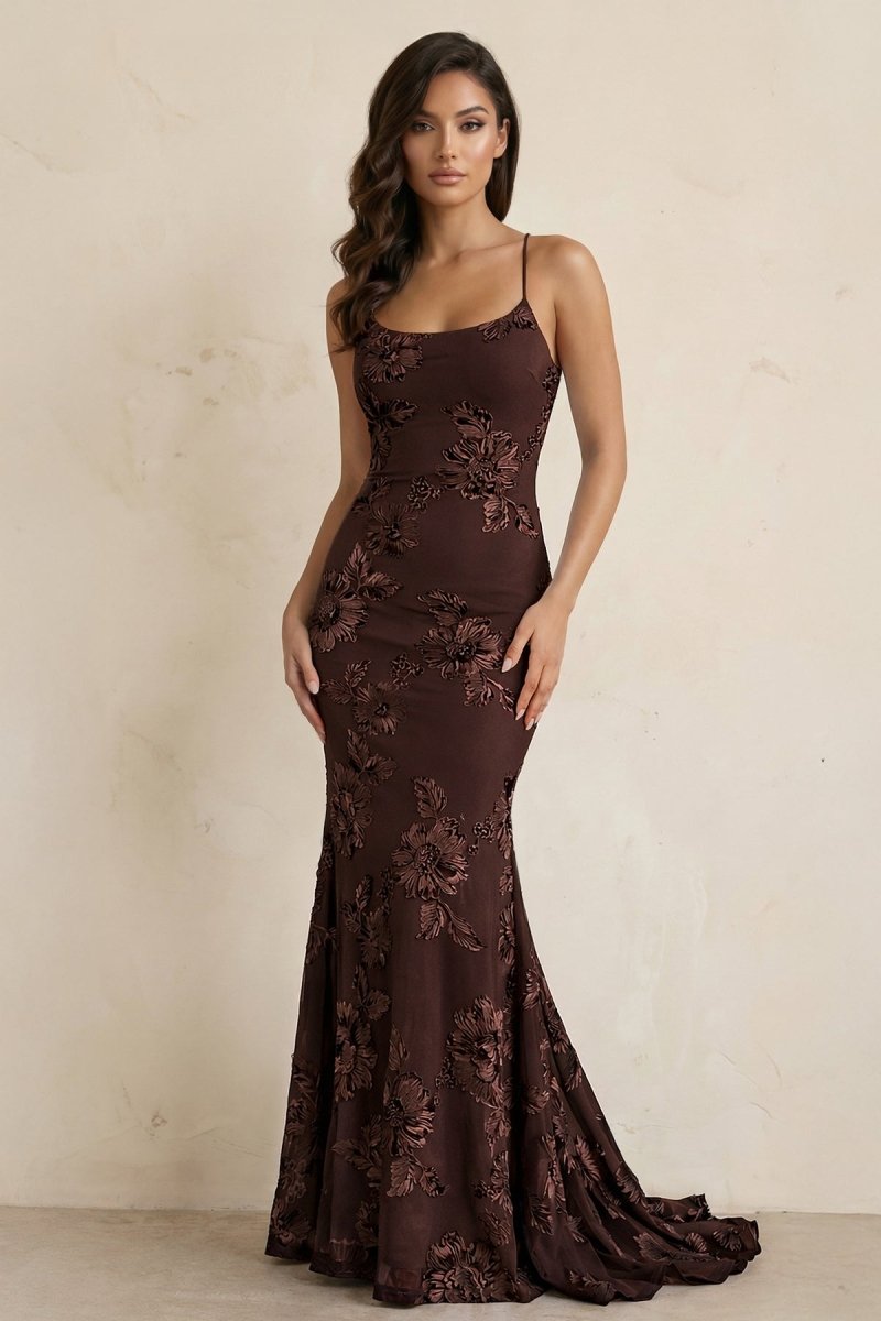 Sky Blue Spaghetti Straps Mermaid Tulle Long Prom Dresses With Appliques - Curvevia
