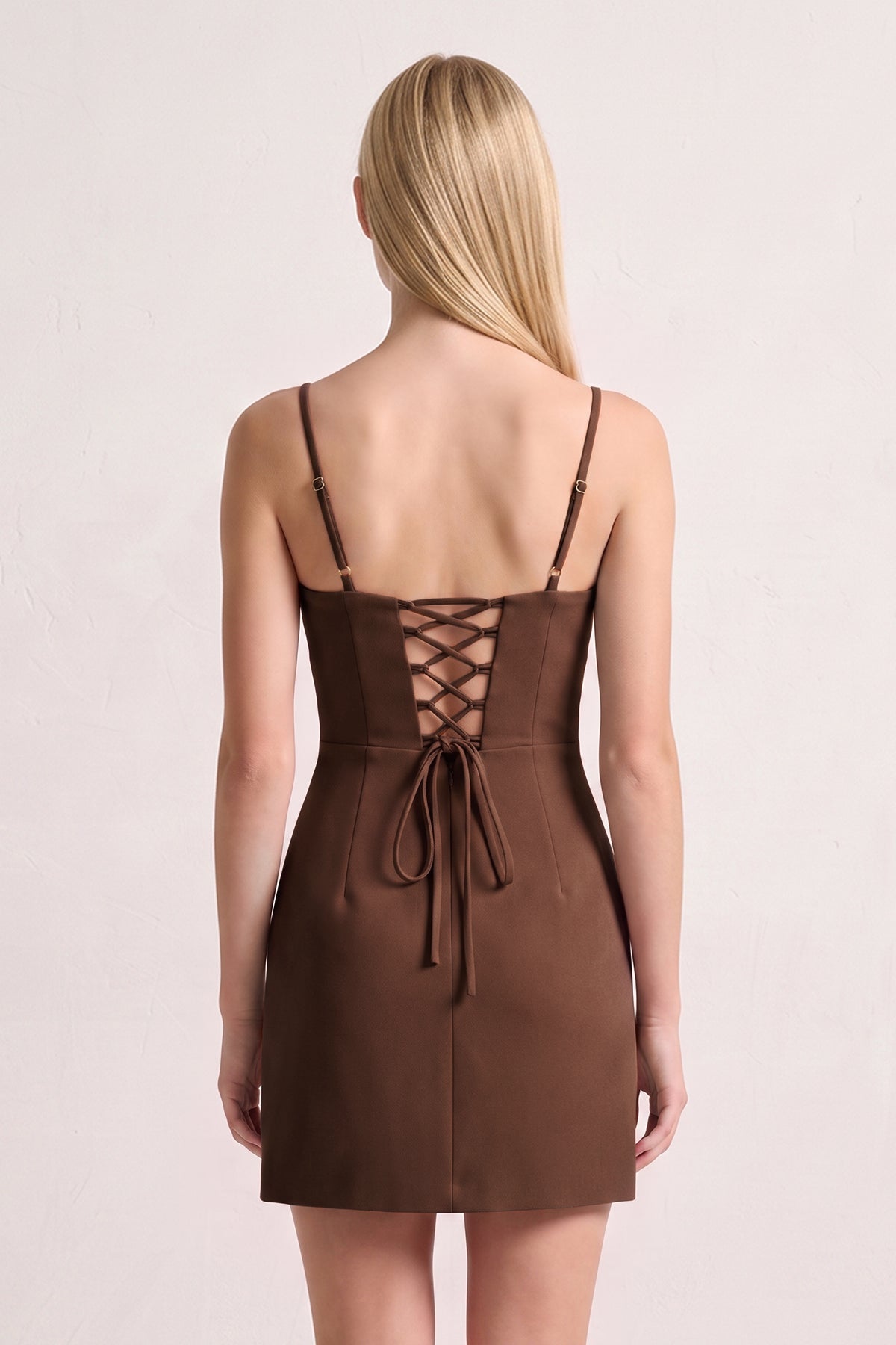 Mint Green Spaghetti Straps Sheath Satin Mini Homecoming Dress - Curvevia