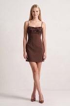 Mint Green Spaghetti Straps Sheath Satin Mini Homecoming Dress - Curvevia