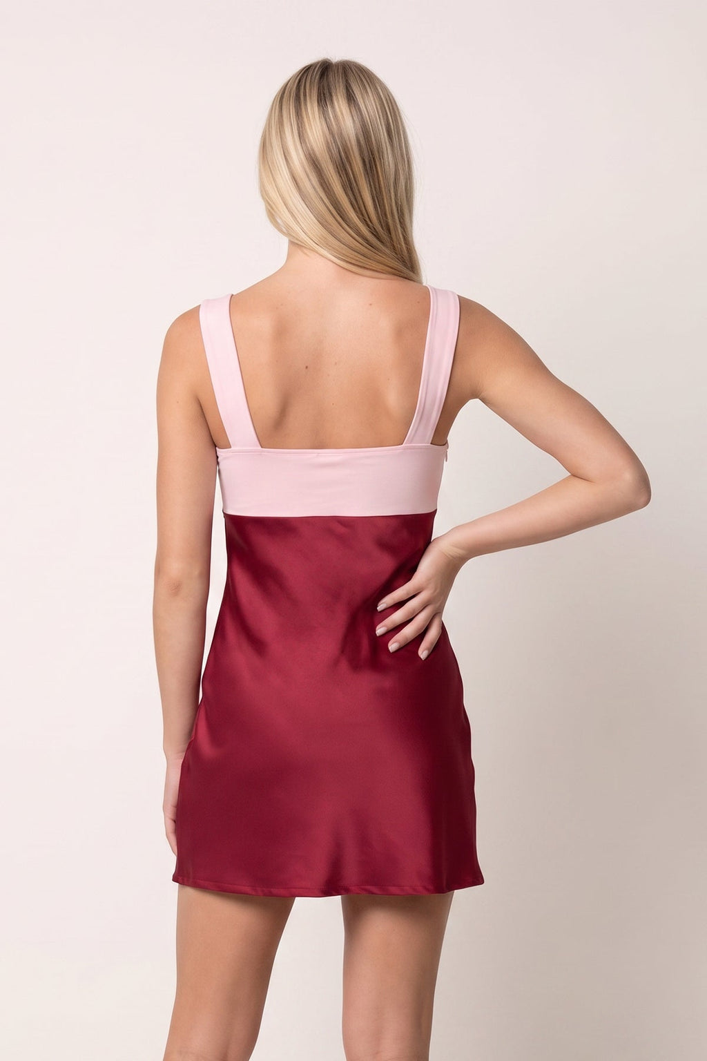 Burgundy Ruched Sweetheart Sheath Satin Homecoming Dress - Curvevia