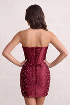 Yellow Sweetheart Sheath Satin Corset Homecoming Dress With Pearl - Curvevia