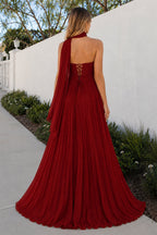 A Line Light Pink Sweetheart Chiffon Long Prom Dress - Curvevia