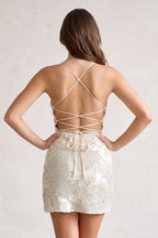 Navy Blue Spaghetti Straps Sequin Embroidery Sheath Homecoming Dress - Curvevia
