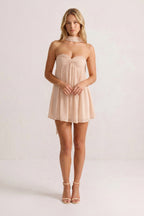 Sweetheart Ruched A-Line Chiffon Homecoming Dress - Curvevia
