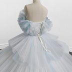 Strapless Quinceanera Dress White Ruffles Ball Gown Evening Dress - Curvevia