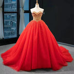Navy Blue Sweetheart Tulle Quinceanera Dresses With Beadings - Curvevia