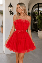 Cute A Line Strapless Black Short Homecoming Dress - Curvevia