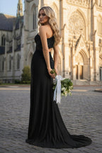 Royal Blue - One Shoulder Sheath Lace Appliqued Evening Dress With Cutout - Curvevia