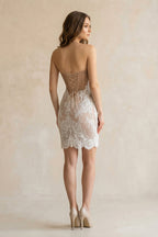 Detachable Floral Princess A-Line Boho Lace Wedding Dress Elegant Chic Sweetheart Court Train Ball Gown - Curvevia