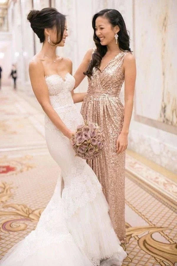 Elegant Sweetheart Sleeveless Mermaid Wedding Dress With Lace Appliques - Curvevia