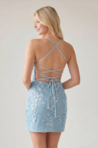 Sheath Lace Corset Homecoming Dress - Curvevia