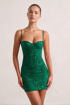 Burgundy Spaghetti Straps Sheath Homecoming Dress With Floral Embroidery - Curvevia