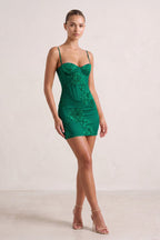 Burgundy Spaghetti Straps Sheath Homecoming Dress With Floral Embroidery - Curvevia