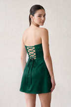 Aqua Strapless Appliqued Satin Sheath Homecoming Dress - Curvevia